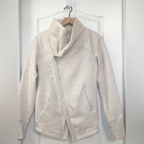 Zella Womens Zip Up - Medium (Oatmeal Color) - Picture 4 of 5